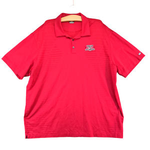 Tiger Woods Dri-Fit Men's US Open Pebble Beach Polo Shirt Red XXL Short Sleeve